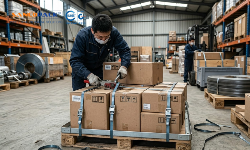 Dây đai thép và kim loại của SANCOPACK