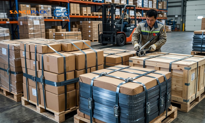 Dây đai thép và kim loại của SANCOPACK