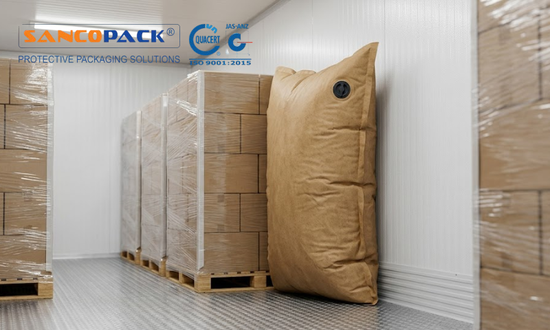 Túi khí chèn hàng container lạnh