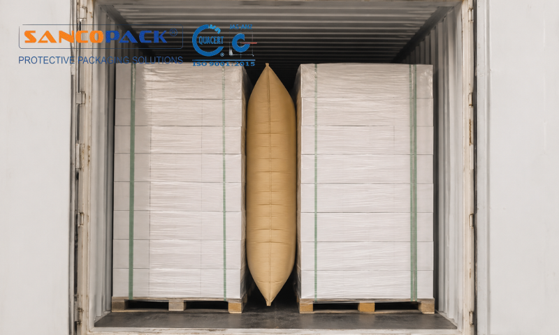 Cách sử dụng túi khí chèn cont lạnh
