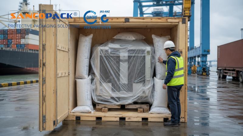 Cách chống ẩm bên trong kiện gỗ