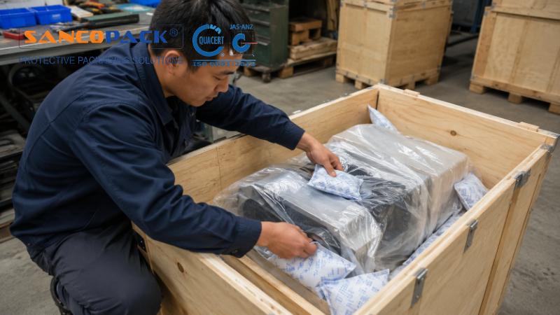 Cách chống ẩm bên trong kiện gỗ