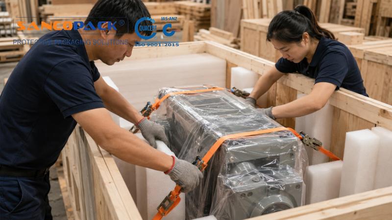 Đóng kiện gỗ xuất khẩu sang Mỹ