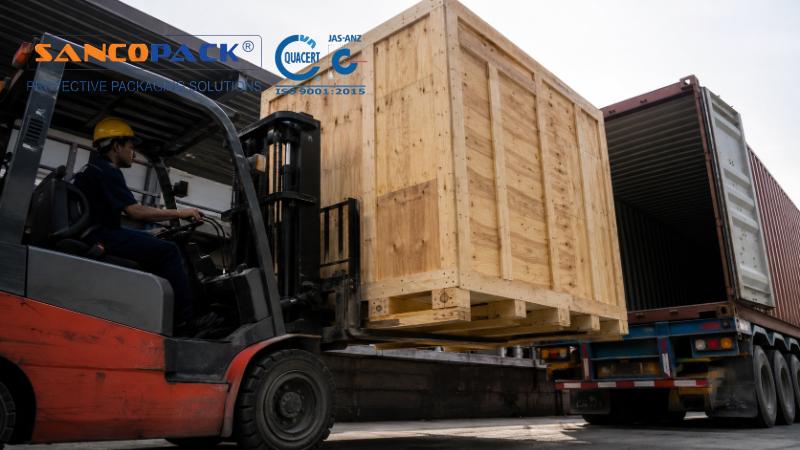 Đóng kiện gỗ xuất khẩu sang Mỹ